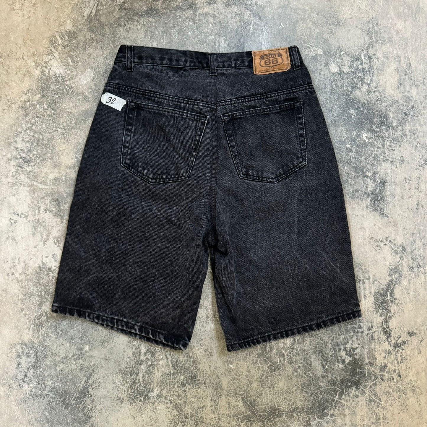 Black Denim Jorts (W32)