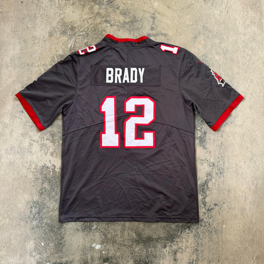 Nike Tampa Bay Buccaneers Tom Brady Nike Pewter Alternate Game Jersey